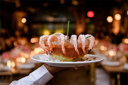 Shrimp Cocktail Platter at our party hall near New York University in NYC.